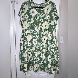 LuLaRoe Womens Dress Size XL‎ Ariel Tiered Jersey Material